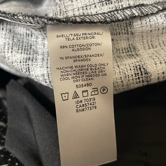 ANN TAYLO PETITE Black and White CAPRIS - Picture 10 of 10